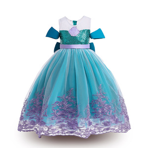 Disfraz de Halloween para Niñas, Vestido de Princesa con Hombros Descubiertos, Vestidos de Sirena para Niñas - Product Image 6