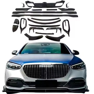 Kit de cuerpo de fibra de carbono seco estilo M MSY de alta calidad para 2021 Mercedes Benz W223 <span class=keywords><strong>Maybach</strong></span> Actualización de parachoques delantero y trasero - Product Image 1