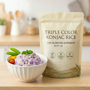 Repas instantané de <span class=keywords><strong>riz</strong></span> de konjac OEM, <span class=keywords><strong>riz</strong></span> de konjac séché, repas auto-chauffant, sans gluten, <span class=keywords><strong>riz</strong></span> shirataki 1 kg - Product Image 1