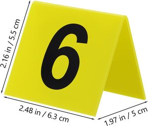 <span class=keywords><strong>Marque</strong></span>-places et numéros de table personnalisés en acrylique, écologiques, imperméables, modernes et minimalistes, imprimés UV double face pour restaurant - Product Image 2