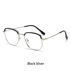 Monture de lunettes anti-lumière bleue en métal, version coréenne, <span class=keywords><strong>pour</strong></span> femmes myopes, légères, <span class=keywords><strong>pour</strong></span> le bureau - Product Image 6