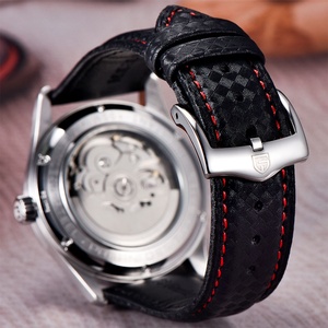 Montre mécanique PAGANI DESIGN NH35 automatique de luxe pour homme, en acier inoxydable, 40 mm, 10 bars de résistance à l'eau, bracelet en cuir - Product Image 5