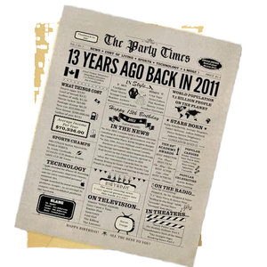 Unique Funny Vintage Custom Photo Printed Newspaper Greeting Cards for <strong>Boy</strong> Girl Birthday <strong>Party</strong> Event <strong>Invitation</strong> Favors - Product Image 2