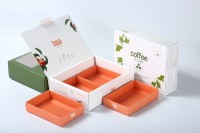 Boîtes à chocolat Cailyn écologiques, imperméables, au toucher doux, en carton blanc pliable, emballage rigide pliable durable