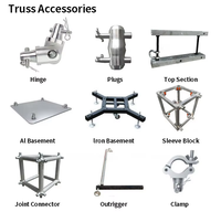 Support de scène d'éclairage DJ en aluminium avec plaque de base Tour pour les stands d'exposition Truss Displays