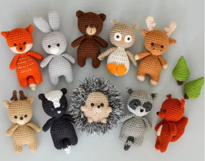 Juguete de Peluche de Animales del Bosque para Bebés, Zorro, Oso, Conejo, Ciervo, Erizo, Ardilla, Búho, Mapache, Mapache Blanco, Alce - Product Image 3