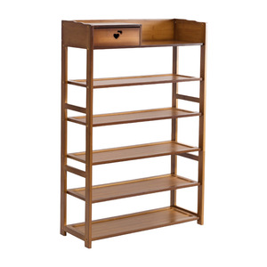 Bamboo <b>Shoe</b> <b>Rack</b> 5 Layer Dustproof Freestanding Minimalist Design Home Entrance <b>Storage</b> Organizer - Product Image 3