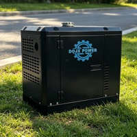 Générateur diesel à faible bruit 5/6/7/8KW, alimentation directe d'usine avec ATS AVR, monophasé 220V pour la maison, l'extérieur et les situations d'urgence