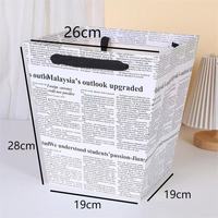 Sacs cadeaux en papier trapézoïdaux en gros avec poignées en ruban et fenêtre transparente – Emballage décoratif pour boutiques, événements et vente au détail