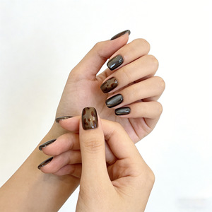 <span class=keywords><strong>Faux</strong></span> Ongles à Presser en Gros, Ongles Artificiels Réutilisables <span class=keywords><strong>avec</strong></span> Colle, Lingette et Lime, Couleur Nude - Product Image 1