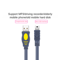 Kabel Data MiniUSB2.0 T-port untuk Perekam Mengemudi, Kabel Daya Hard Disk Mobile, Kabel Koneksi Data MP3