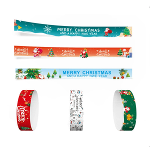 Événement promotionnel Bracelet d'identification en vinyle personnalisé Code à barres jetable Code QR <span class=keywords><strong>Série</strong></span> Numéro Blanc Billet imprimable Entrée Visiteur - Product Image 6