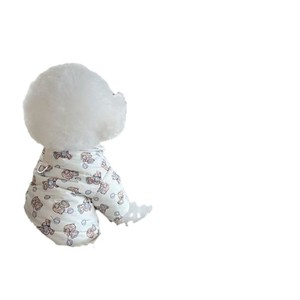 Pet Cotton-Padded Coat Bear Print <b>Small</b> <b>Dog</b> Fall Wear Thick Warm Outerwear - Product Image 5