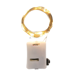 Mini Copper Wire LED Ra80 CRI Garland String <b>Lights</b> <b>Battery</b> Operated Warm White 1m/2m Fairy Style Christmas IP68 Rated 50000 - Product Image 1