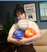 Peluche Planète Terre Mars Kawaii à succès, simulation super douce en coton PP, poupée brodée réaliste pour enfants et maison