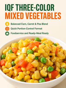 IQF Mixed Vegetable Cubes Wholesale - Sweet Corn, Carrot and Green <strong>Pea</strong> Blend for Catering, Retail and Ready Meals - Product Image 6