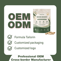 Capsules pour améliorer l'humeur, marque privée, soulagement du stress, soutien à l'équilibre de l'humeur, fabrication OEM ODM