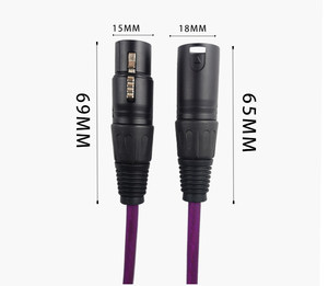 Câble d'éclairage de scène DMX512, câble de commande de signal XLR mâle-femelle 3 broches pour projecteurs PAR, projecteurs mobiles, mélangeur DJ, micro et amplificateur de puissance - Product Image 3