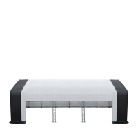 Abri de voiture pliant professionnel en acier pour extérieur, double treillis, conception durable et étanche, abri de stationnement moderne galvanisé