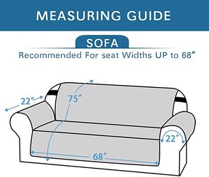 75 "x 65" Matelassé En Microfibre Imperméable à l'eau Couvre Canapé Meubles Canapé Housse De Protection <span class=keywords><strong>pour</strong></span> Chiens et Chats - Product Image 6