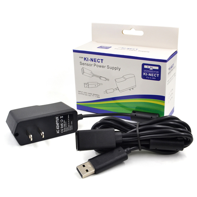 Plastic Wired Power Supply AC Adapter Compatible with for 360 for Sensor with Charging Cable