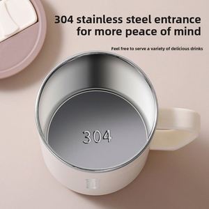 Mug isotherme double paroi en acier inoxydable 304 avec couvercle hermétique anti-brûlure et anti-chute – Idéal pour le bureau ou comme cadeau - Product Image 2