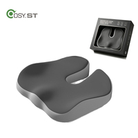 Coussin orthopédique personnalisable en mousse à mémoire de forme pour le coccyx, en forme de U, ergonomique, pour soulager les douleurs du coccyx, pour le bureau et la voiture (OEM/ODM)