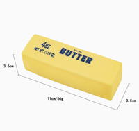 Jouet Squishy en forme de bâton de beurre et de fromage, à remontée lente, réaliste, anti-stress pour adultes