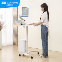 Bureau réglable en hauteur pour étudiants, bureau à domicile pour petits appartements, table d'étude mobile, poste de travail pliable pour ordinateur avec roulettes
