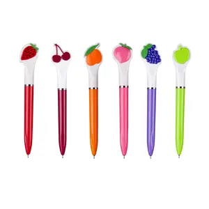 Peach Apple Grape Strawberry Orange fruit ballpoint pen scented pens with design
