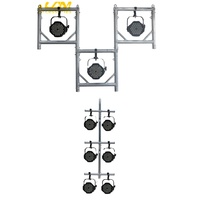 Portable modulaire U cadre haut treillis aluminium U Torm connecteur scène lumières mobiles treillis affiche pour lampes suspendues