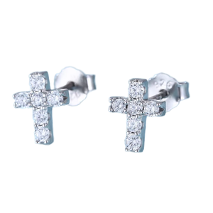 GRA Certified Wholesale 925 Sterling <b>Silver</b> Moissanite Cute Unisex <b>Stud</b> <b>Earrings</b> - Product Image 1