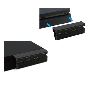 SYYTECH อะแดปเตอร์ฮับ USB <span class=keywords><strong>4</strong></span>พอร์ต,เกมคอนโซลเกมใช้ภายนอกสำหรับ <span class=keywords><strong>Play</strong></span> <span class=keywords><strong>Station</strong></span> <span class=keywords><strong>4</strong></span> PS4อุปกรณ์เกมที่บางเฉียบ - Product Image 6