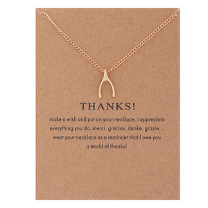 <span class=keywords><strong>Collana</strong></span> Infinity con Logo Personalizzato in <span class=keywords><strong>Oro</strong></span> alla Moda per Donne, Vendita all'Ingrosso N95276 - Product Image 2