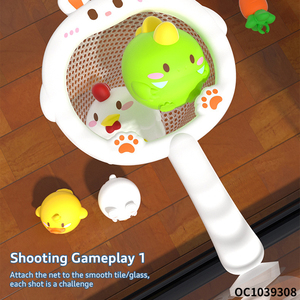 קריקטורה בצורת חיות צף כדור פלסטיק עסוק כדור מים לשחק צעצועים דיג רשת למוצרי אמבט תינוקות - Product Image 4