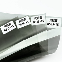 Film teinté auto-adhésif foncé photochromique 2mil VLT 35% à 15% 98% IRR pour vitres de voiture, protection de la vie privée, OEM