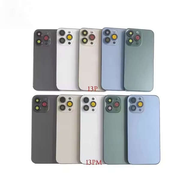 Original Replacement Middle Frame 6G/6S/7P/8P/Xr/11/12/13 Pro Max Glass Back Cover Assembly 100% Compatible Tested Mobile Phone