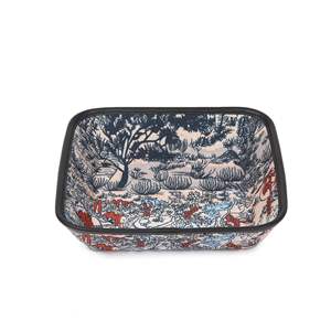 กล่องเก็บของสไตล์จีนย้อนยุค 1 ลิตรไม่มีฝาปิดออแกไนเซอร์ตั้งโต๊ะสำหรับแต่งหน้าขนมกิ๊บติดผมถาดพิมพ์ลายสร้างสรรค์ - Product Image 1