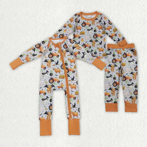 ชุดนอนเด็ก ลายโบว์ฮาโลวีน ชุดนอนเด็กสำหรับฤดูใบไม้ร่วง - Product Image 4