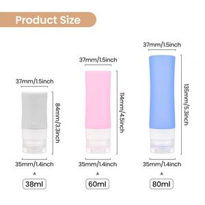 Leak Proof Portable Durable Civilized Smart Handy Civilized Smart Squeezable <b>Silicone</b> <b>Tube</b>,<b>silicone</b> Travel <b>Tube</b> - Product Image 2