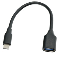 Cable adaptador OTG USB2.0 de 20 cm, 480 Mbps, USB3.0 de 10 Gbps, hembra a macho tipo C, para teléfono móvil y computadora (chapado en níquel)