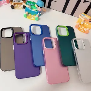 High Quality Customizable Logo Pure color Oem With Camera Protection Phone Case for iphone 15 12 13 14 11pro max