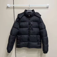 Veste à capuche réversible brodée anti-rides de haute qualité pour homme, décontractée, chaude et confortable pour l'hiver, grande taille, fermeture éclair