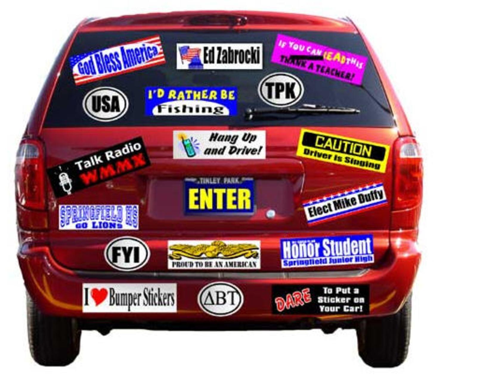 Fashionable customized design vinyl static decal car window sticker