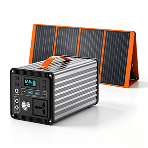 Generatore Solare Portatile 500W con Pannello Solare Pieghevole da 200W, Batteria al Litio a Ricarica Rapida per Casa - Product Image 1