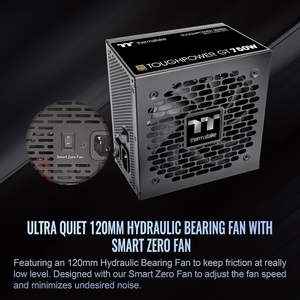<span class=keywords><strong>Thermaltake</strong></span> Toughpower GT <span class=keywords><strong>750W</strong></span> แหล่งจ่ายไฟ3.1 ATX-<span class=keywords><strong>80</strong></span>บวกกับประสิทธิภาพทองคำพัดลมอัจฉริยะ300W ขั้วต่อ5.1 PCIE 5ปี - Product Image 4