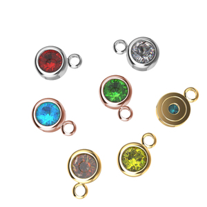 Colgante de esmeralda de piedra única Collar de piedras preciosas Mes DE NACIMIENTO Encantos de piedra Collar de piedra natal Oro laminado - Product Image 3