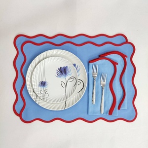 Custom Size Organic <b>Linen</b> Napkins & <b>Table</b> <b>Cloth</b> Handmade Scallop Embroidery Cotton Canvas Placemat Kitchen Wholesale - Product Image 4