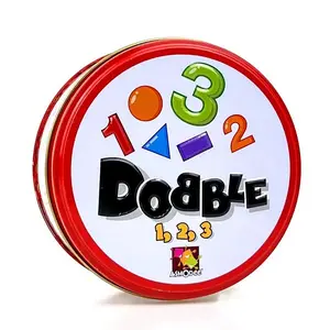 멀티 스타일 가족 친구 재미있는 카드 게임 스팟 HP Dobbles 카드 보드 게임 플레이어 파티 2-8 플레이어 찾기 금속 상자 카드