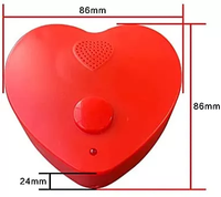 Module sonore MP3 programmable USB en forme de cœur, enregistreur vocal, boîte à musique pour jouets en peluche, articles cadeaux, prix d'usine